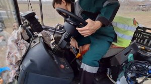 Влог с установки на трактор МТЗ навигации и подрулива?