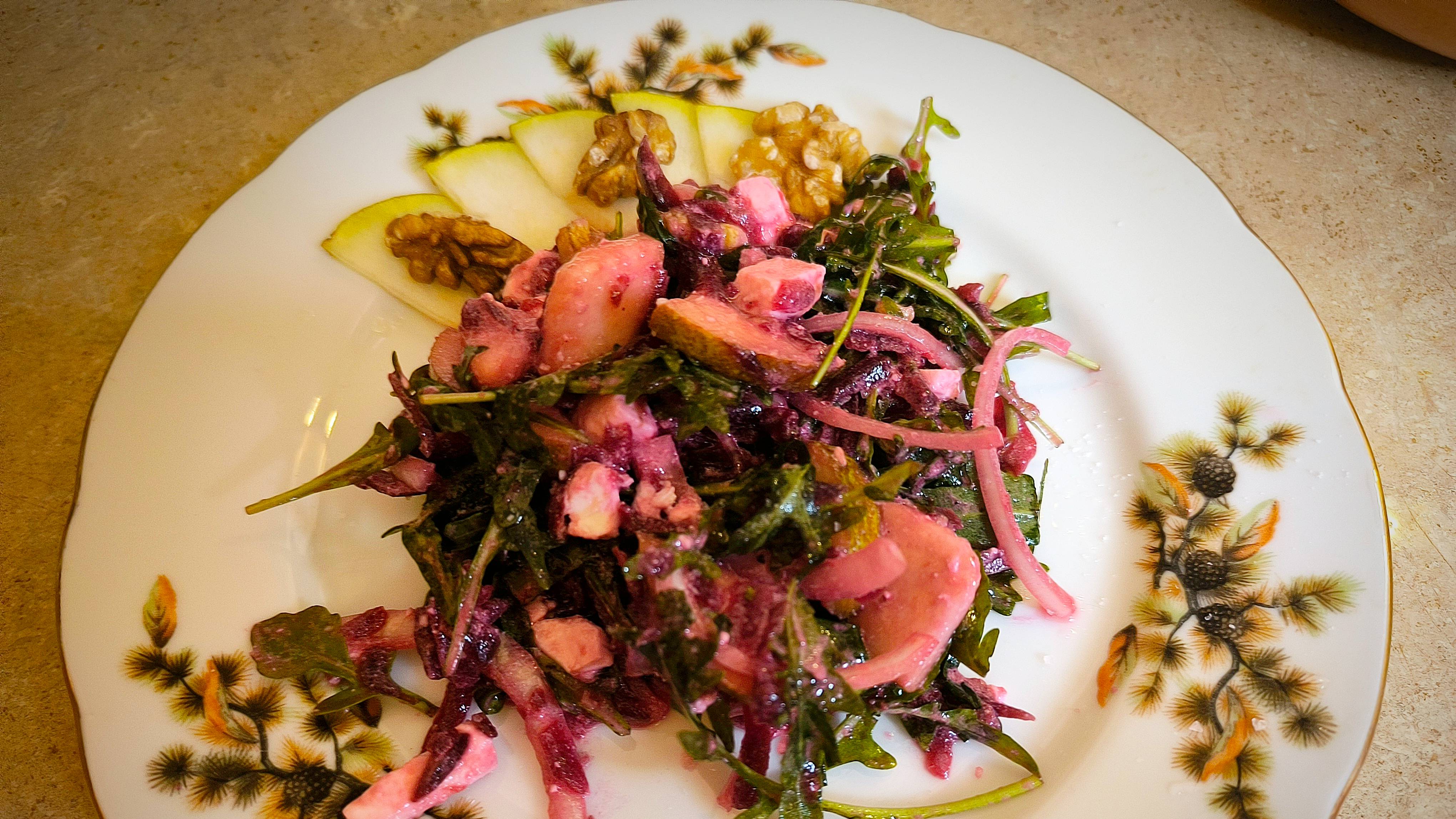 Салат из свеклы по средиземноморски (рецепт) смотреть онлайн