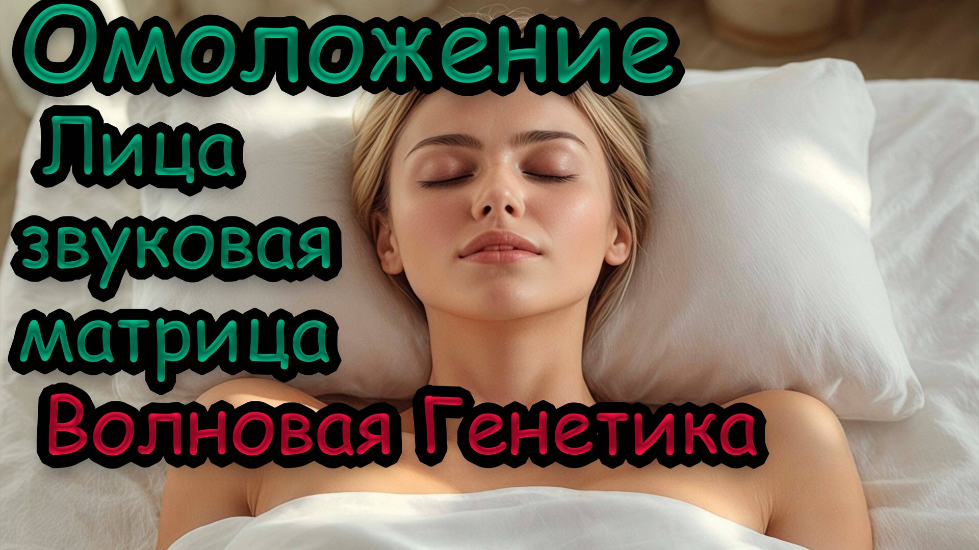 🎧 Омоложение лица — звуковая матрица на основе волновой генетики смотреть онлайн