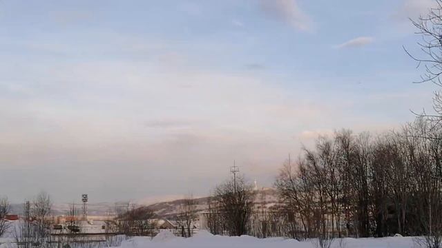 Мурманск. Бывший парк аттракционов. Улица Капитана Буркова. 14.02.2024. смотреть онлайн