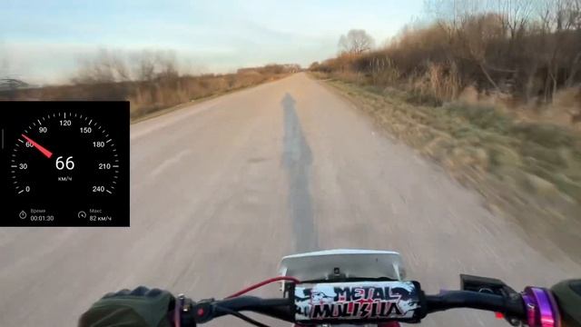 максималка на питбайке// сколько едет питбайк 125 смотреть онлайн