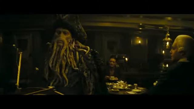 Разговор Уилла Тёрнера, Дейви Джонса и Катлера Беккета  HD