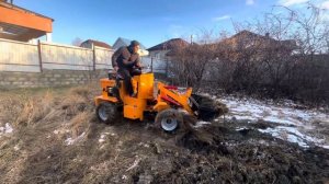 Мини погрузчик ZL-904.. Китаец дает жару 👍🏽🇨🇳 работа ?