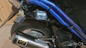 Honda Dio глушитель V8 Первые впечатления