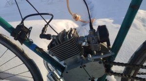 И я туда же. Собрал Дырчик на базе советского велосипеда и мотора BT - 100