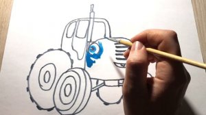 Синий Трактор Представляет.  🚜 Как нарисовать Синий Т