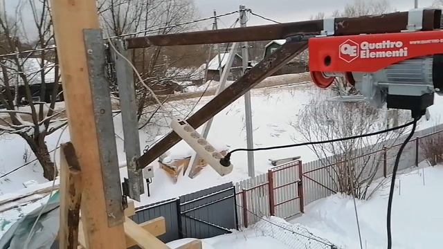 сделал подъёмный кран☝️👍👌