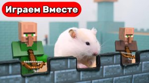 Вместе с Умным Хомяк выбираемся из лабиринта в стиле МАЙНКРАФТ ! Видео для детей