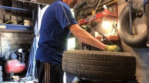 Замена шин в колеса с датчиками давления.