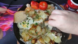 ОБЖОР МУКБАНГ Жареная фирменная картошка от Хавчика с
