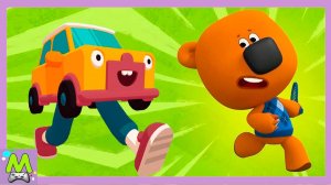 Ми-Ми-Мишки против Безумной Машинки.Бегалки на Ловкость и Скорость.Кто Быстрее Кеши в Мульт Играх