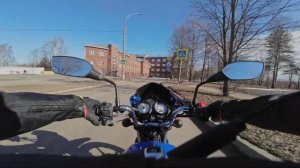 Индийский мотоцикл TVS HLX 150. Купил и учусь ездить.