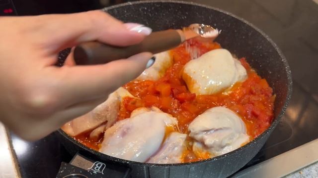 #8. Очень вкусные куриные бедра в томате. Здоровое пита? смотреть онлайн