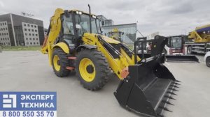 Обзор экскаватора-погрузчика Lonking 84C на мостах и КПП Carraro