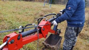 Мини экскаватор  самоходный, прицепной  МЭ-35.