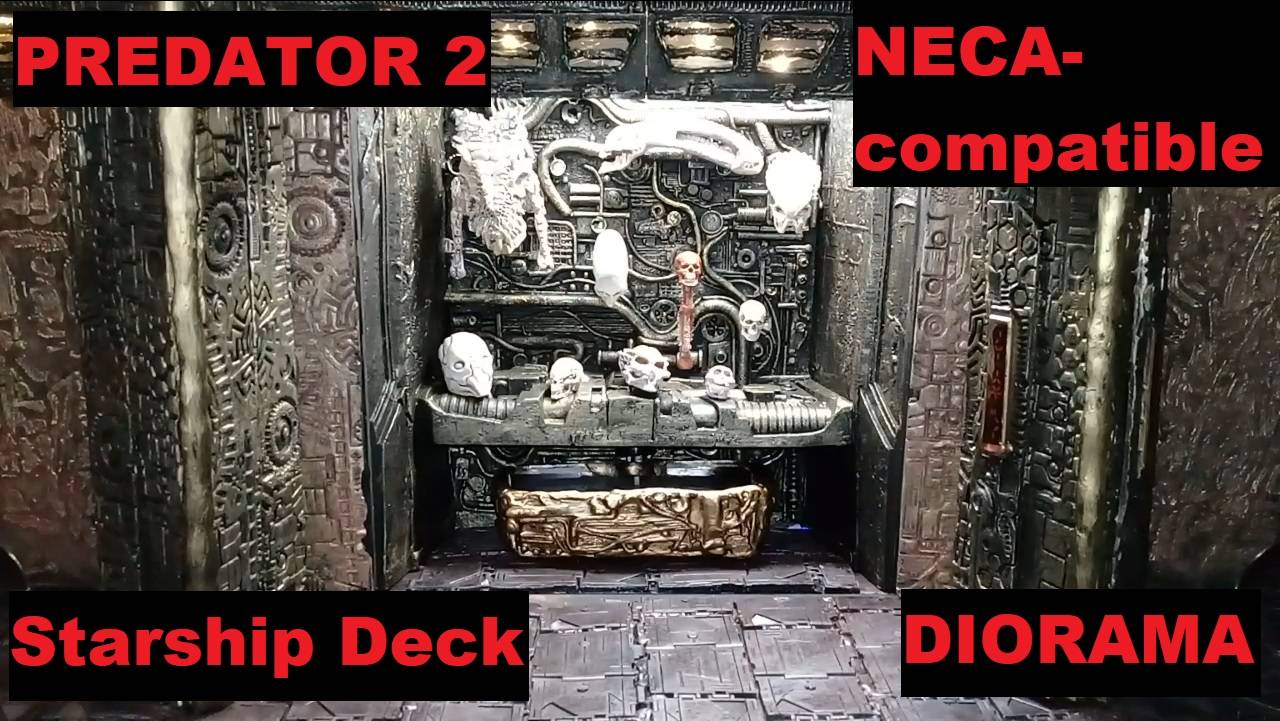 Starship Deck Diorama from Predator 2 Movie, compatible with Neca's Trophy Wall! Watch now! смотреть онлайн