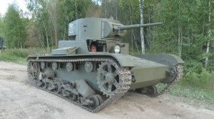 Легкий танк Т-26 на слёте "Моторы Войны", август 2022 года