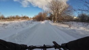 На велосипеде в лютый мороз