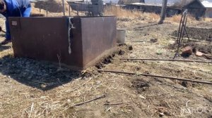 Как передвинуть 500 кг бак без крана.#бабушкаблогер #кра