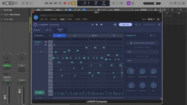 LANDR Composer AI - Обзор на русском языке ИИ-помощник для созд
