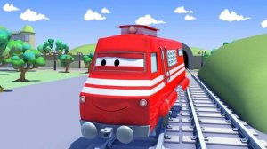 Поезд Трой и Мусоровоз Гарри в Автомобильный Город |Му