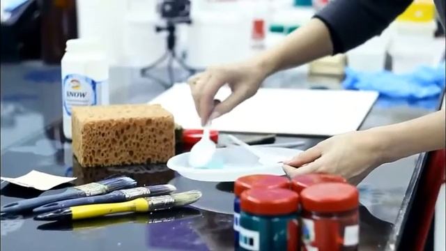 ЗИМНИЕ ЦВЕТЫ/простой вариант декора