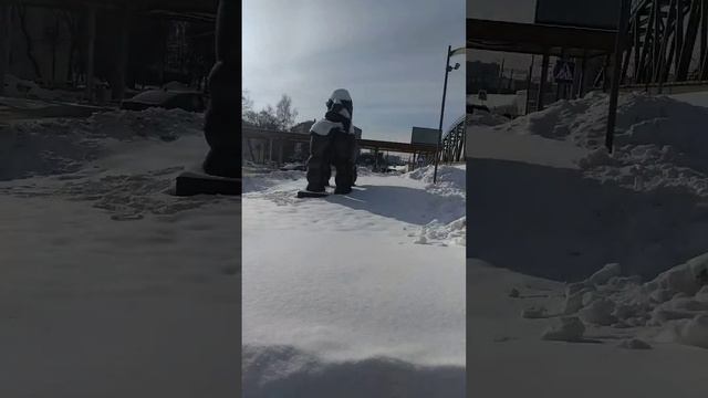 Вот это Скульптура!! Шедевр мирового скульптуростроения... Прикол юмор смешное видео. смотреть онлайн