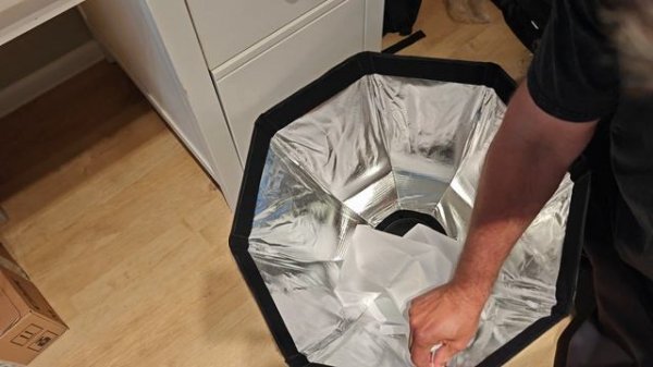 Как собрать софтбокс для вспышки