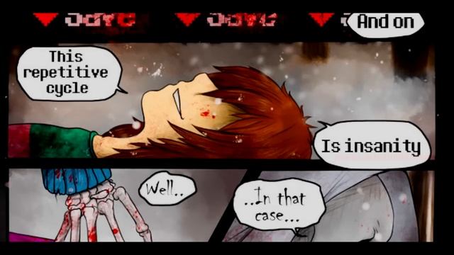 DustTale. Часть 2. Да придёт безумие. [Rus Comics Dub By Denchik].