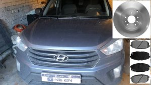 🔧 Как самому легко заменить передние тормозные колодки и диски на Hyundai Creta