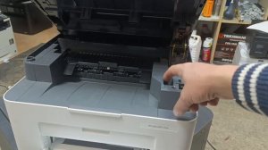 Как достать картридж в HP laser MFP 135?