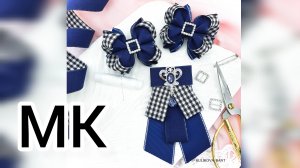 МК Школьный комплект, Как сделать  галстук в школу, МК Школьный галстук,  Галстук из лент, Бантики