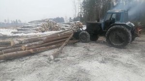 Мтз 82 работа захватом трелевочным