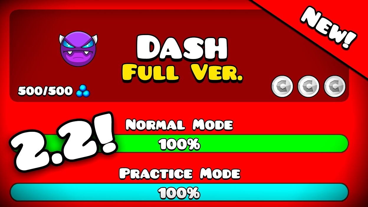 DASH FULL VERSION GEOMETRY DASH 2.2 NOW смотреть онлайн