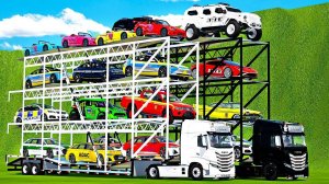 Машинки летают и прыгают! Развивающие мультики Машины помощники. Мультфильмы про машинки