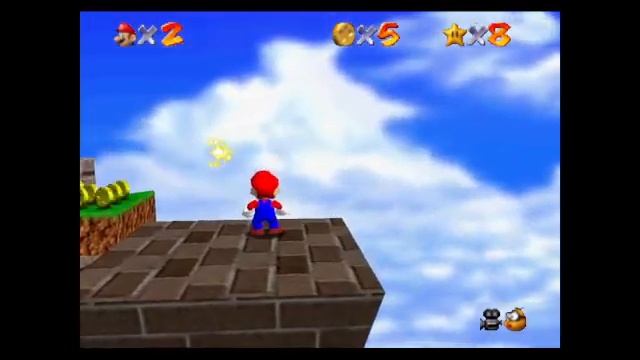 SM64 прохождение до 16 звезды + баг спидранера в конце