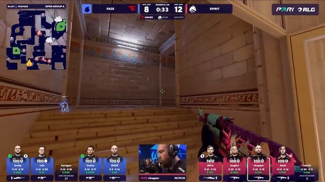 [ХАЙЛАЙТЫ] SPIRIT Vs FAZE | BLAST Open Lisbon 2025 - Групповой этап