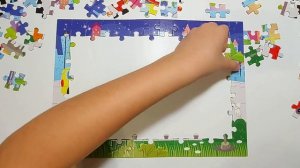 Синий трактор | пазлы для детей | пазлы 104 деталей