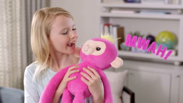 Обезьянки-обнимашки Белла и Борис | Fingerlings Hugs смотреть онлайн
