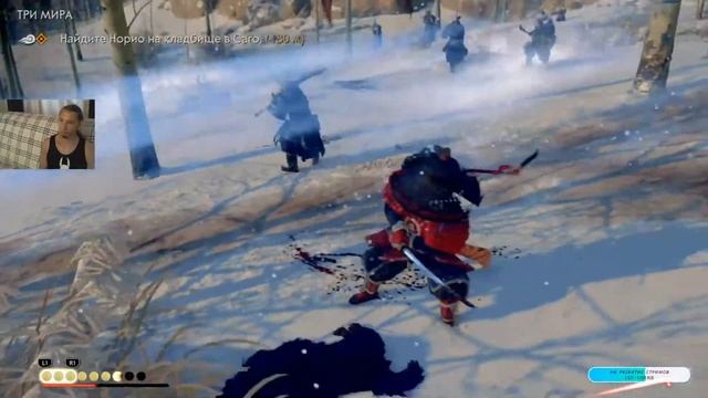 Истребление монголов в Ghost of Tsushima на максимальной сложности №9 Играю на PS4 Pro смотреть онлайн