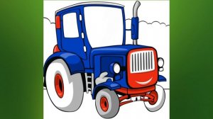 Синий трактор едет к нам - песенка для детей