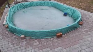 Раскрываем бассейн после зимы. Смотрим как перезимовал, в каком состоянии.