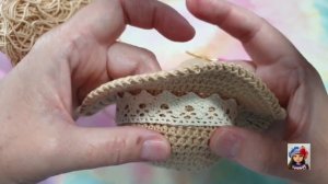 Шляпка крючком "Молочница" для куклы Паола Рейна* Crochet H