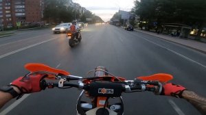 🏍 ТОМСКИЕ ПОКАТУШКИ НА ЭНДУРО ПО ГОРОДУ / KEWS K23 и HONDA CB40