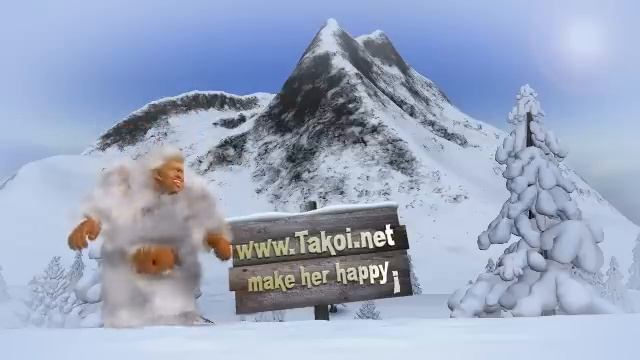 Прикольный танцующий снежный человек! смотреть онлайн