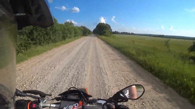 Катаюсь по пересеченке, по пути в деревню на KAYO T4 300 ENDURO