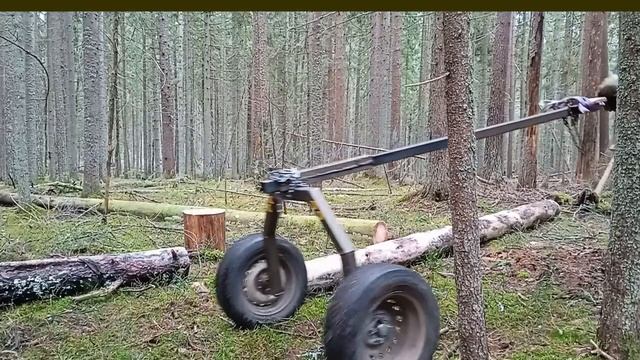 Бревновоз адаптер для мотоблока МТЗ 08Н смотреть онлайн