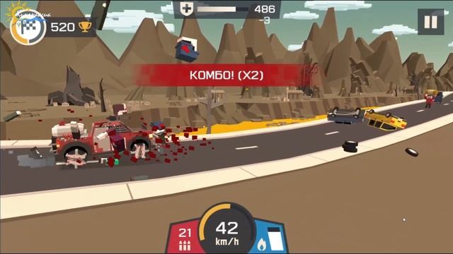 Zombie Derby: Blocky Roads (Metal Edition) смотреть онлайн