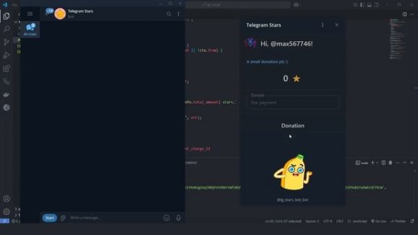 Telegram Mini App: веб-приложение с интеграцией Star Payments | React, Tel
