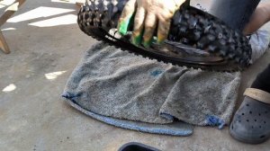 Замена покрышки и камеры за 5 минут - мотоцикл, эндуро, ?